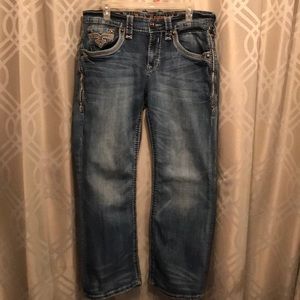Rock Revival Men Jeans. Size 34/30 Kort Boot